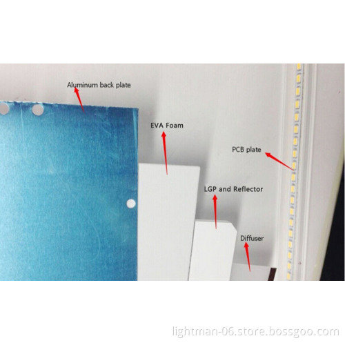 Fashion office lighting ultra thin 60w led panel light 60x60